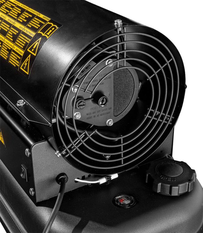 Теплова гармата дизель/гас Neo Tools, прямого нагріву, 20кВт, 300м2, 550м3/год, IPX4, чорний, 14.12кг