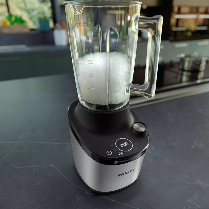 Блендер PHILIPS стационарный 1500Вт, чаша-2000мл, стекло, черный