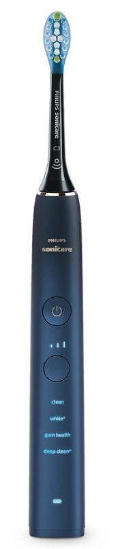 Щетка зубная электр. Philips Sonicare DiamondClean 9000 Series, 62т. колеб/мин, насадок-1, футляр, Bluetooth, черный