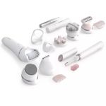 Епілятор Philips Beauty Set Series 9000 дисковий, акумуляторний , пінцет.-32, волог.+сух., насадок-8, футляр, пінцет, тример, білий