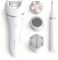 Епілятор Philips Beauty Set Series 9000 дисковий, акумуляторний , пінцет.-32, волог.+сух., насадок-8, футляр, пінцет, тример, білий