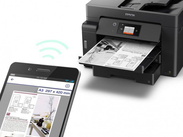 МФУ ink mono A3 Epson EcoTank M15140 32 ppm DADF Duplex USB Ethernet Wi-Fi Pigment
