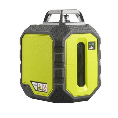 Нивелир лазерный Ryobi RB360GLL до 25м 360° зеленый луч 0.5кг
