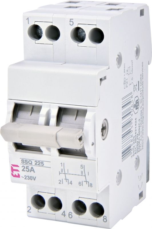 Переключатель нагрузки ETI SSQ 240 "1-0-2", 2p 40A