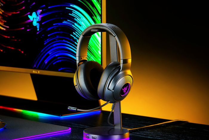 Гарнитура игровая Razer Kraken V3 X, 7.1, USB-A, RGB, 1.8м, чёрный