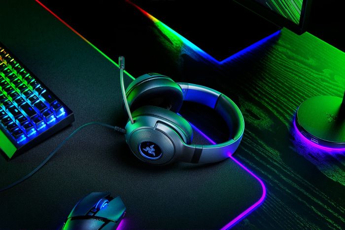 Гарнитура игровая Razer Kraken V3 X, 7.1, USB-A, RGB, 1.8м, чёрный