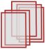 Рамки магнитные A4 красные Magnetofix Frame Red Set UA
