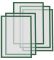 Рамки магнітні A4 зелені Magnetofix Frame Green Set