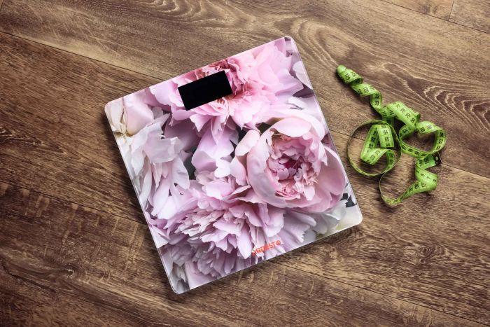 Весы Ardesto напольные Peonies, 150кг, AAAx2 в компл, стекло, многоцветные