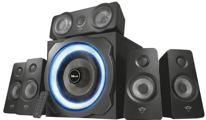 Акустическая система Trust GXT 658 Tytan 5.1, 90Вт, AUX, Черный