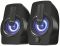 Акустична система Trust Gemi 2.0, USB/AUX, RGB, чорний