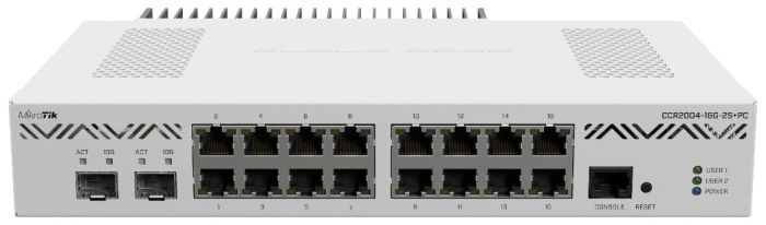 Маршрутизатор MikroTik Cloud Core Router MikroTiK CCR2004-16G-2S+PC
