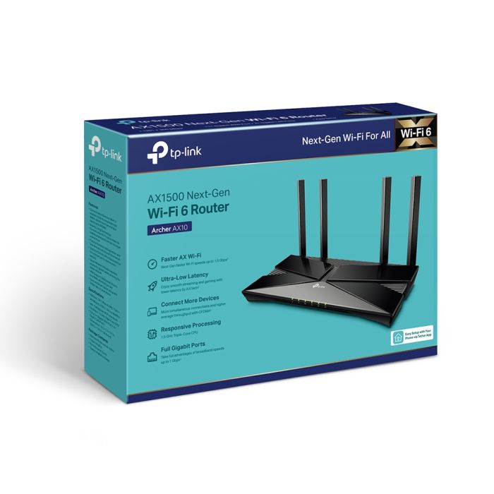 Маршрутизатор TP-LINK ARCHER AX1500 AX1500, 4xGE LAN, 1xGE WAN, MESH