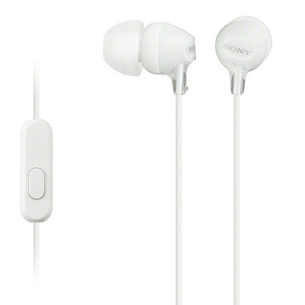 Наушники In-ear Sony MDR-EX15AP 3.5 mini-jack, Mic, Белый
