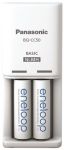 Зарядний пристрій Compact Charger+  Акумулятор Eneloop NI-MH  AA 2000 мАг, 2 шт.