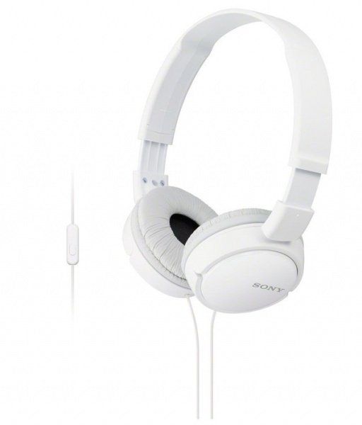 Навушники On-ear Sony MDR-ZX110AP 3.5 mini-jack, Mic, Білий