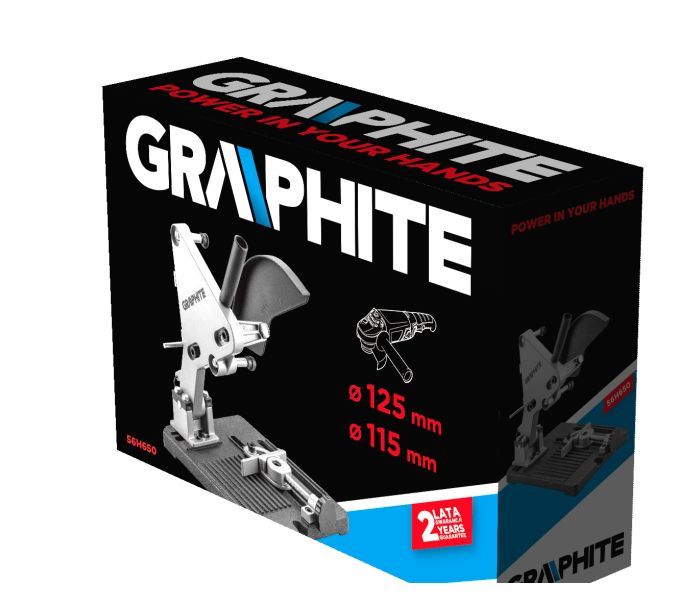 Стойка для шлифмашины угловой GRAPHITE, диаметр диска 115/125мм, поворотные тиски