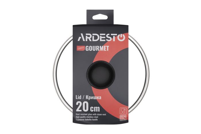 Сковорода з кришкою Ardesto Gemini Gourmet Aosta, 28см, алюміній, чорний