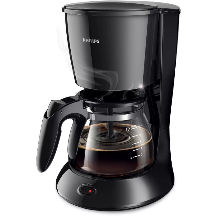 Кофеварка Philips капельная Daily Collection 0.6л, молотый, черный
