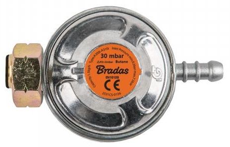 Редуктор газовый BRADAS Shell, украинский стандарт, 30мбар, 1.5кг/ч