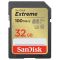 Карта памяти SanDisk SD   32GB C10 UHS-I U3 R100/W60MB/s Extreme V30