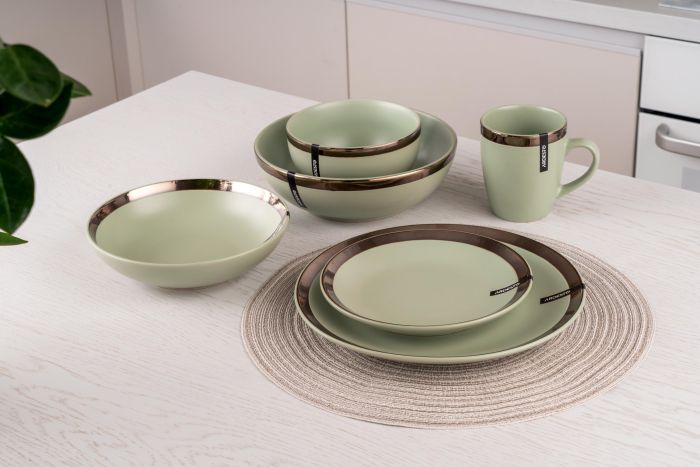 Салатник Ardesto Liguria Green bay, 22см, керамика, зеленый