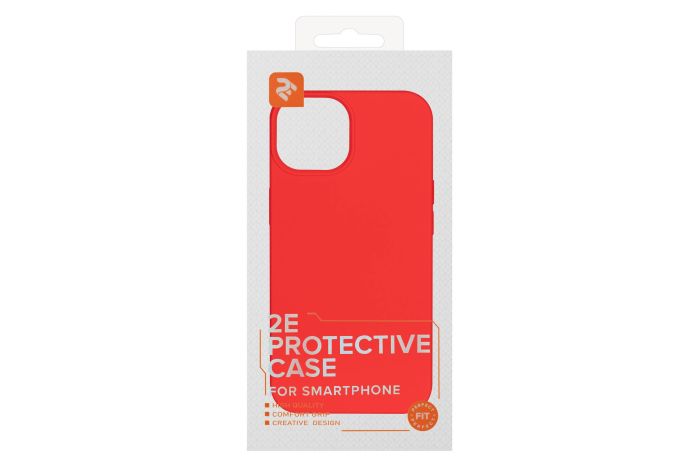 Чохол 2Е Basic для iPhone 14, Liquid Silicone, червоний