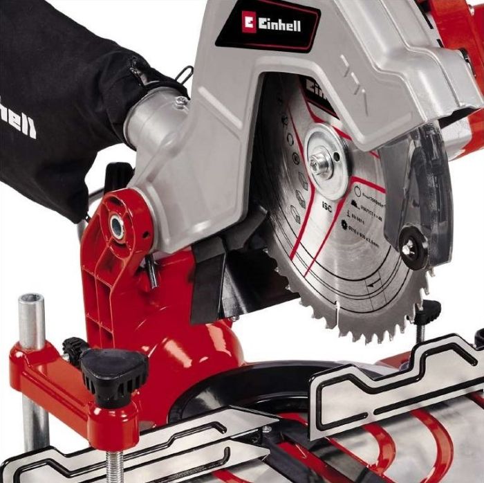 Пила торцовочная Einhell TC-MS 216, 1400Вт, диск 216мм, длина реза 120мм, 7.1кг