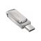 Накопичувач SanDisk   32GB USB 3.1 Type-A + Type-C Dual Drive Luxe Срібний