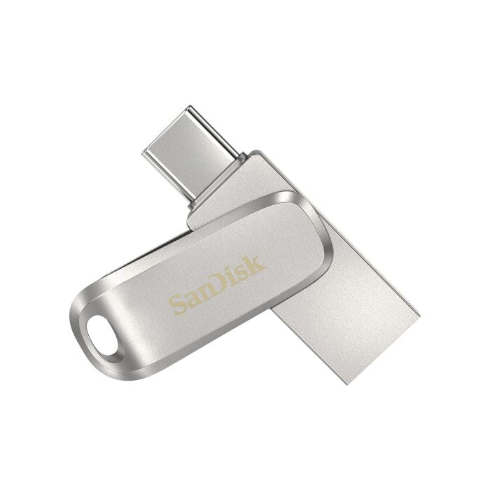 Накопичувач SanDisk   32GB USB 3.1 Type-A + Type-C Dual Drive Luxe Срібний