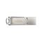 Накопитель SanDisk  128GB USB 3.1 Type-A + Type-C Dual Drive Luxe Серебристый
