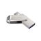 Накопичувач SanDisk  128GB USB 3.1 Type-A + Type-C Dual Drive Luxe Срібний