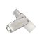 Накопичувач SanDisk  256GB USB 3.1 Type-A + Type-C Dual Drive Luxe Срібний