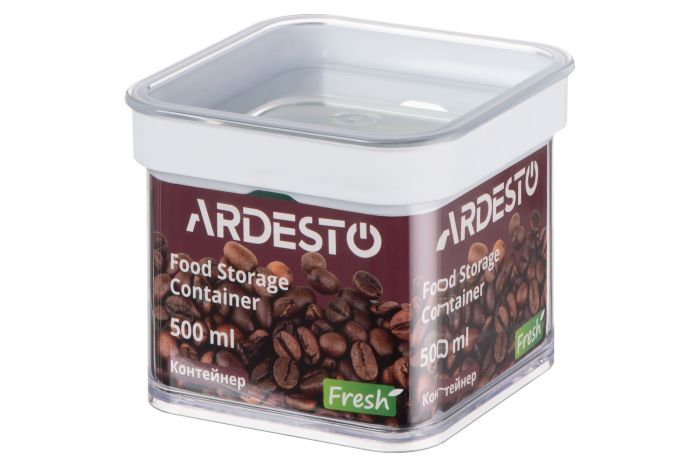 Контейнер для хранения пищевых продуктов ARDESTO Fresh, 0.5л, пластик, белый
