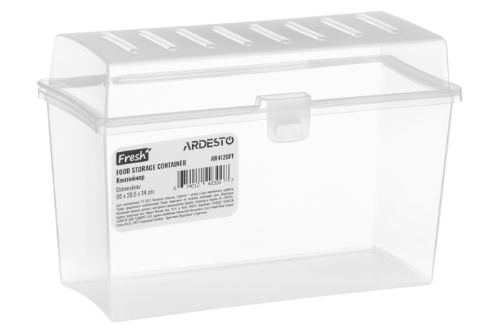 Контейнер для зберігання харчових продуктів Ardesto Fresh, 20.5х14х9.5см, пластик, прозорий
