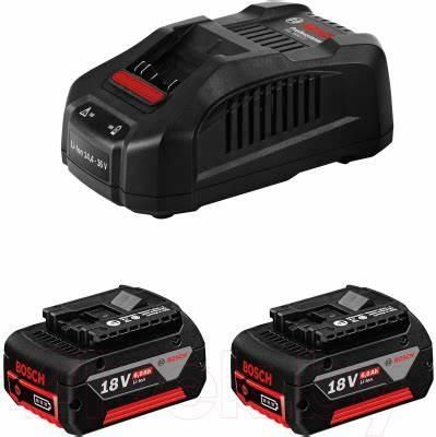 Набор аккумулятора и зарядного устройства Bosch GBA 2х18В, 4А·час + 2хGAL 18V-40, 18В, 4А·час