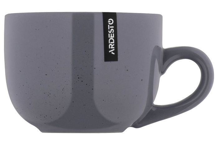 Чашка Ardesto Bagheria Grey, 480мл, керамика, серый