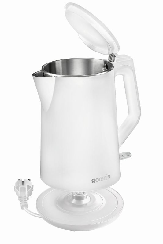 Электрочайник Gorenje 1.5л, пластик, белый матовый