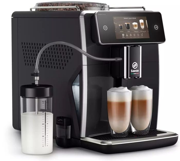 Кофемашина Saeco Xelsis Deluxe 1.7л, зерно + молоко, автомат.капучинатор, авторецептов - 22, черный