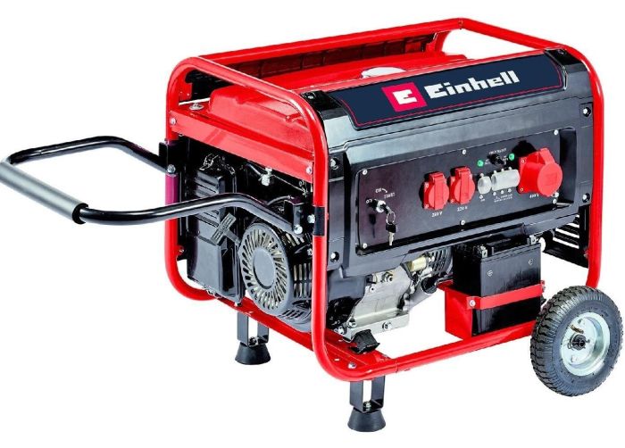 Генератор бензиновий Einhell TC-PG 55/E5, 230В/380В, 3.6/5.5кВт, 1/3фази, електростартер, 83кг