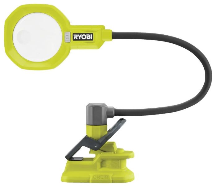 Фонарь инспекционный аккумуляторный Ryobi ONE+ RML18-0, 18В, 500лм, 2 функции освещения, гибкий, зажим без АКБ и ЗУ