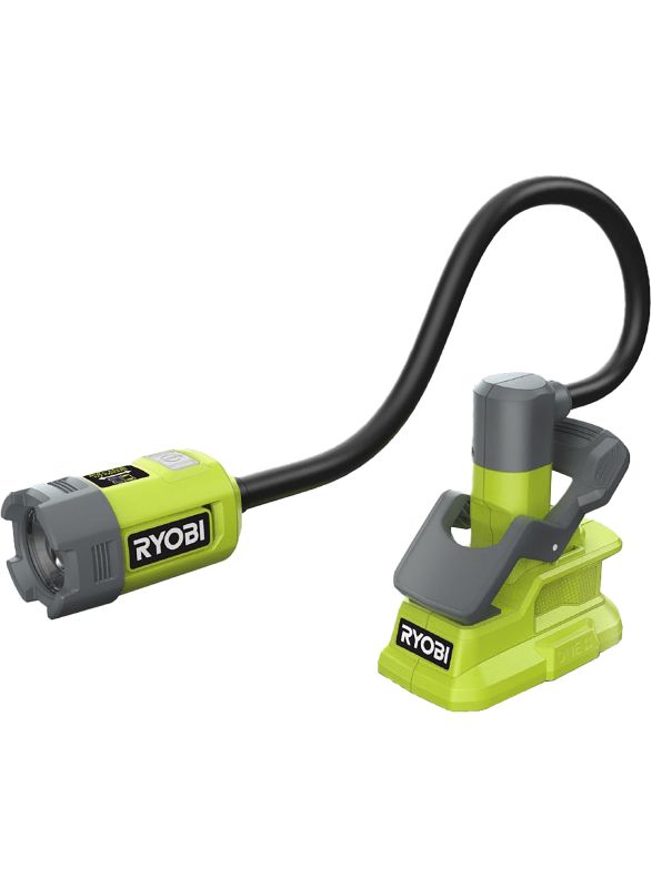 Ліхтар інспекційний акумуляторний Ryobi ONE+ RLCF18-0, 18В, 400лм, 2 функції освітлення, гнучкий, затискач без АКБ та ЗП