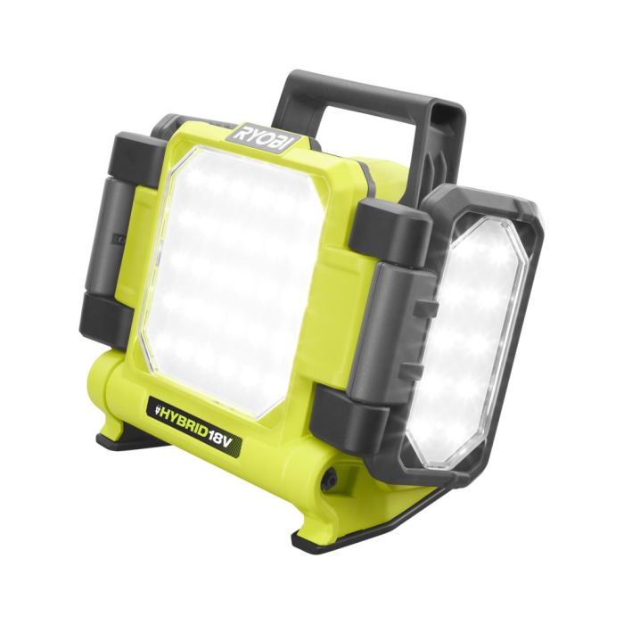 Прожектор гибридный панельный Ryobi ONE+ RLPH18-0 18В/220В Hybrid 3 LED панели 3000лм 3 режима яркости без АКБ и ЗУ