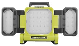 Прожектор гібридний панельний Ryobi ONE+ RLPH18-0 18В/220В Hybrid 3 LED панелі 3000лм 3 режими яскравості без АКБ та ЗП