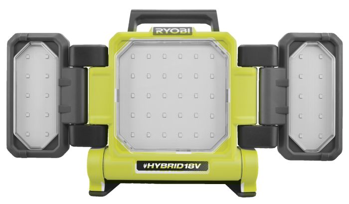 Прожектор гибридный панельный Ryobi ONE+ RLPH18-0 18В/220В Hybrid 3 LED панели 3000лм 3 режима яркости без АКБ и ЗУ