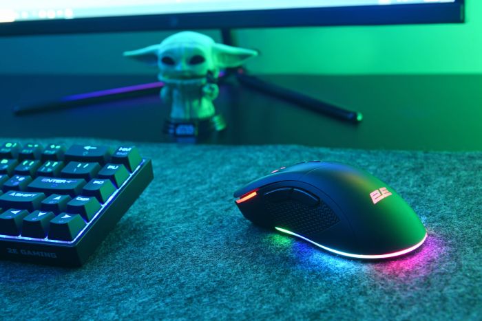 Мышь 2E GAMING MG350 WL, RGB, USB-A/WL, чёрный