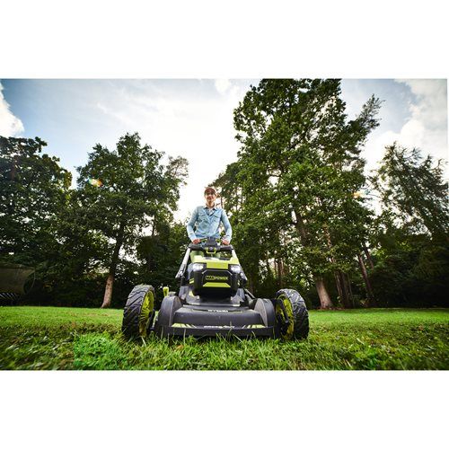 Газонокосарка акумуляторна Ryobi Max Power RY36LMXSP53A-160 36В акб 1х6А·год 53см 70л 20-100мм самохідна 30кг