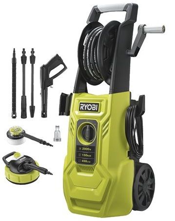 Минимойка высокого давления Ryobi RY150PWA 2000Вт 150бар 450л/ч шланг 8м 11.2кг