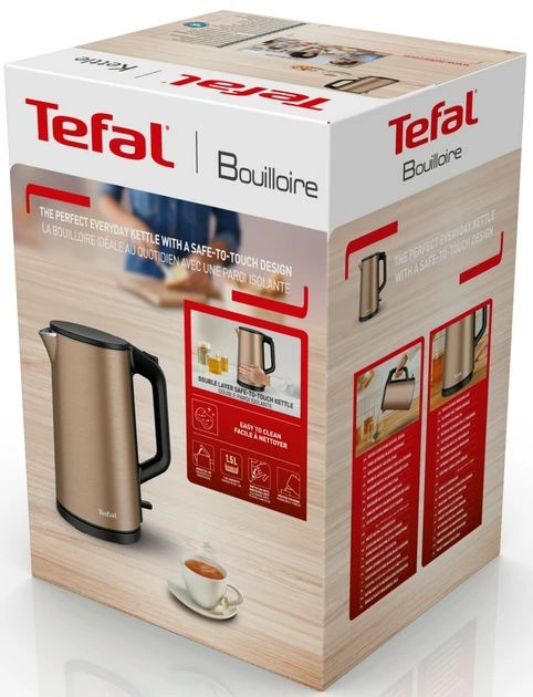 Электрочайник Tefal Double Layer SS 1.5л, с двойными стенками, медный