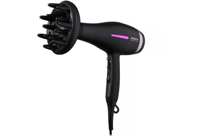 Фен Ardesto Violet PRO , 850-2200Вт, 2 скорости, 3 темп.режима, диффузор, черный ARDESTO HD-Y223PRO